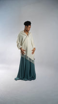 CILANZE Ivory Extra-Large 100% Wool Scarf